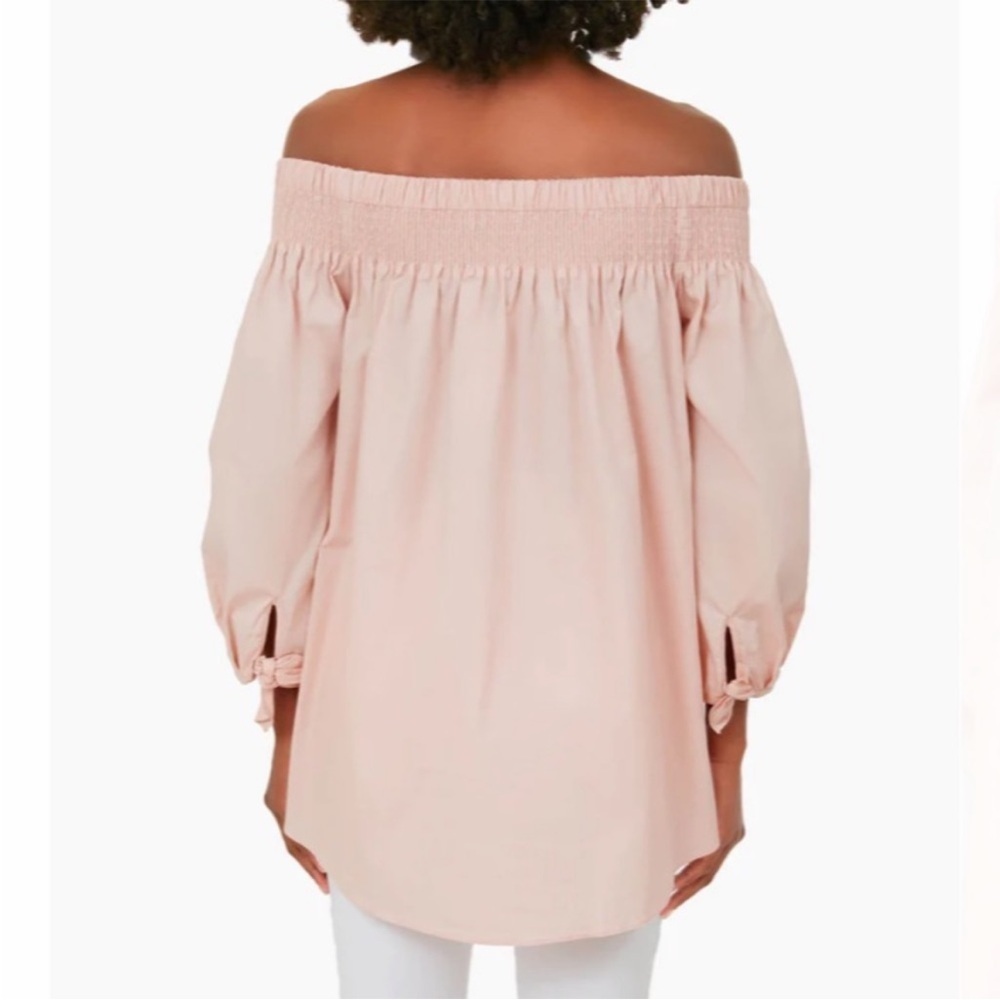 Tuckernuck Pomander Place Inslee Off the Shoulder Cotton Top Size Large - Picture 4 of 11